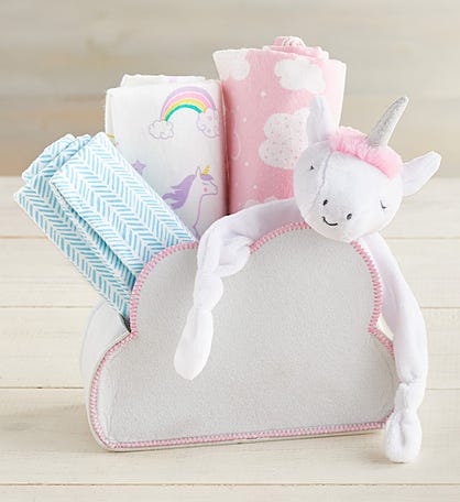 Welcome Baby Cloud Shaped 5 Piece Gift Set